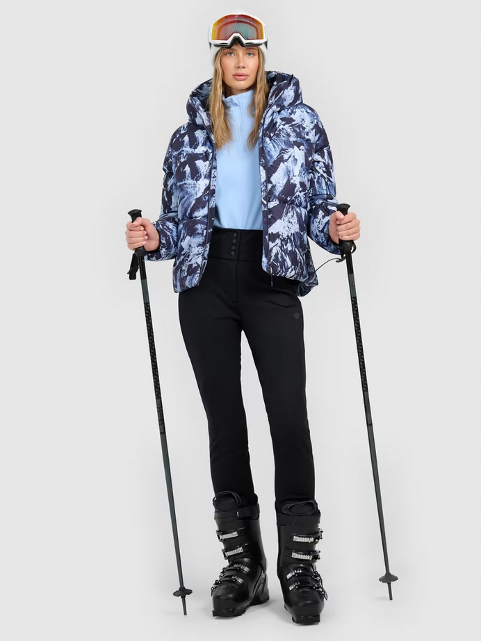 4F Spodnie narciarskie damskie głęboka czerń rozmiar S