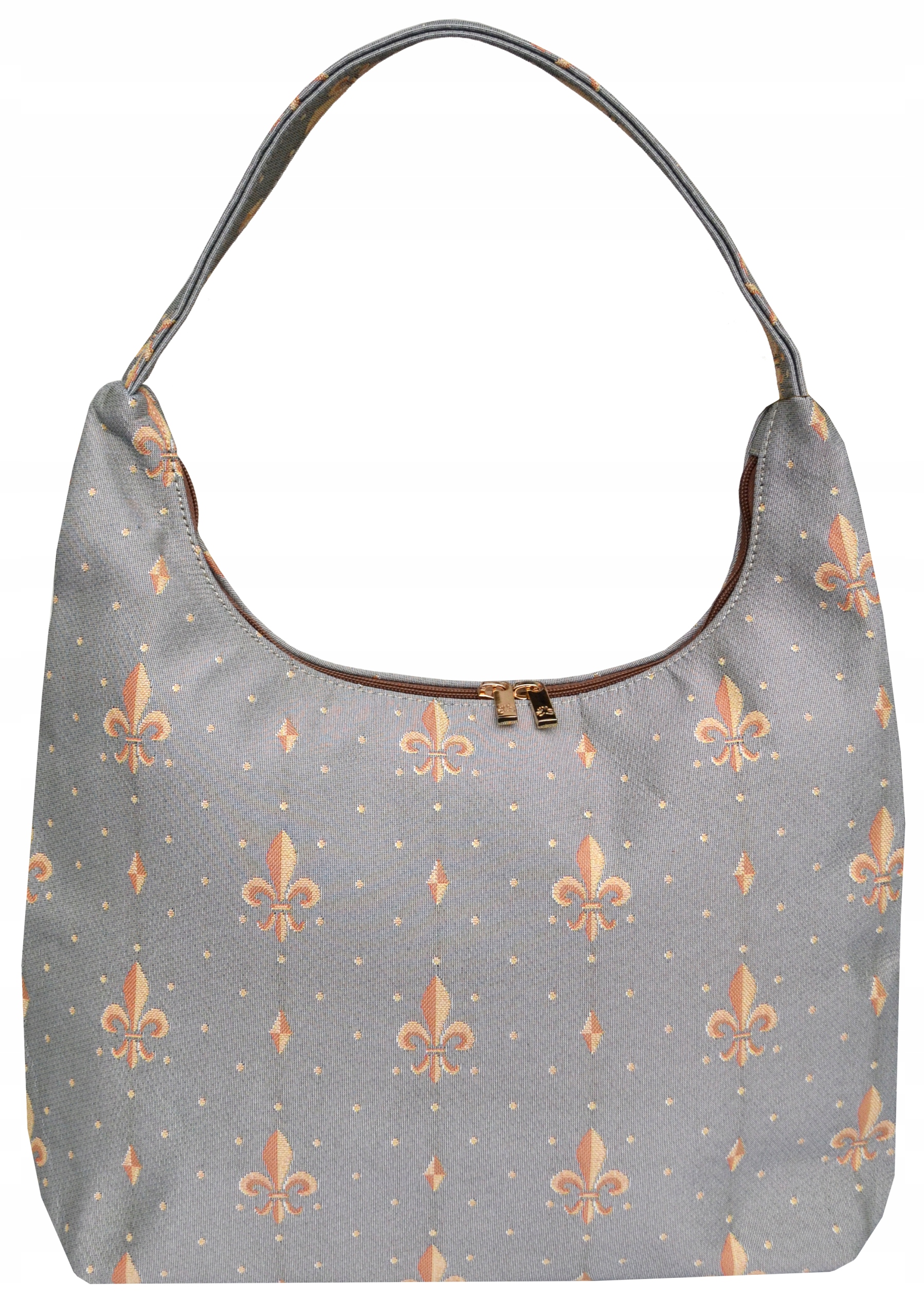 Kabelka Taška látka gobelín 28x39 vzor Ornament barva šedá