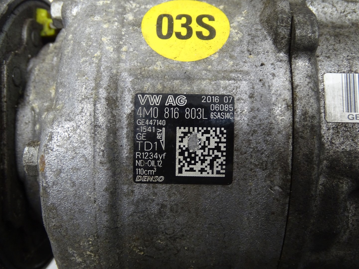 compressor compressor; of the air conditioning AUDI A4 B9 3.0 TDI 4M0816803L