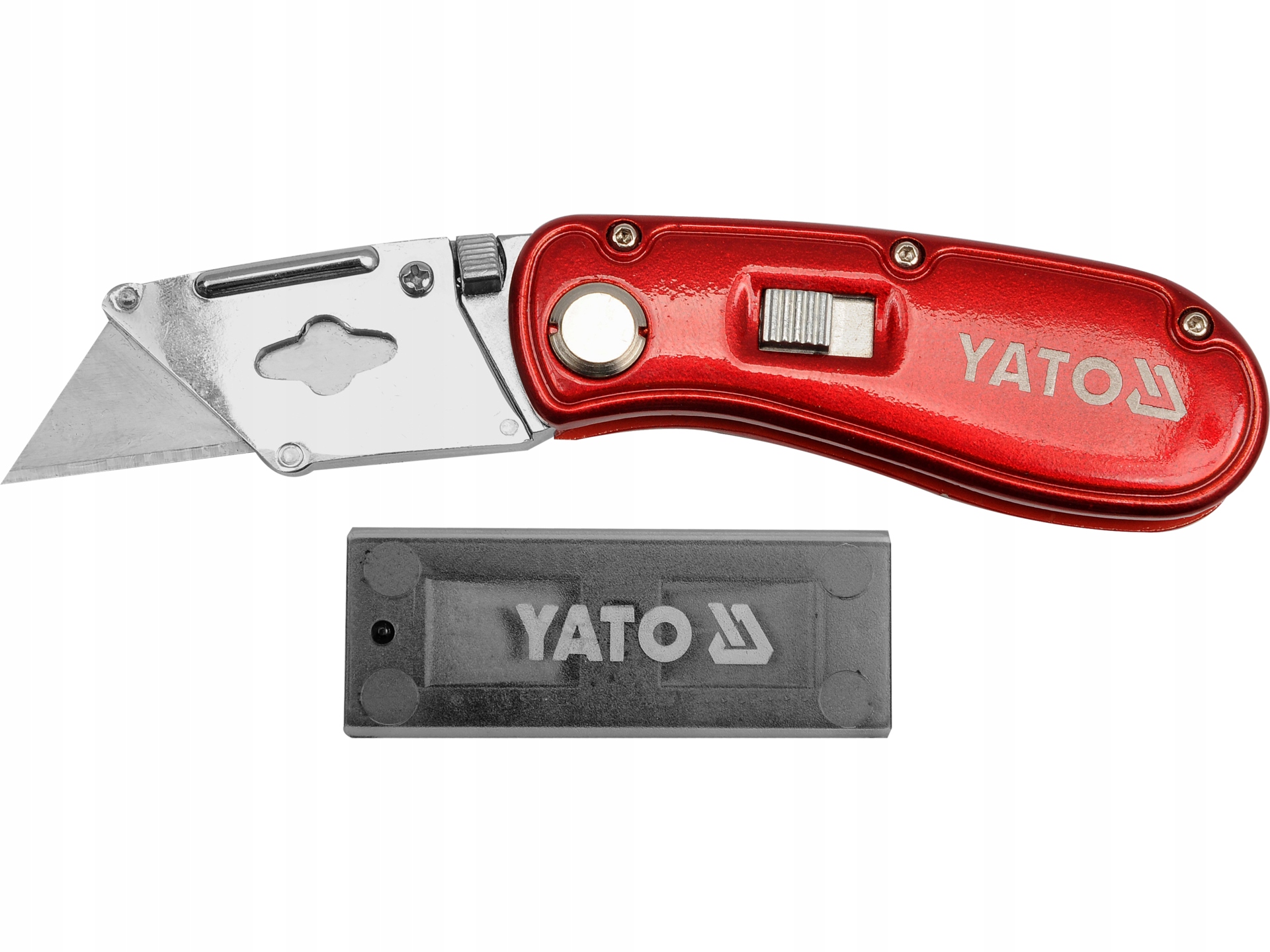 Nóż Do Cięcia Z Ostrzem Trapezowym SK5 150MM Plus 5 Ostrzy Zapasowych Yato