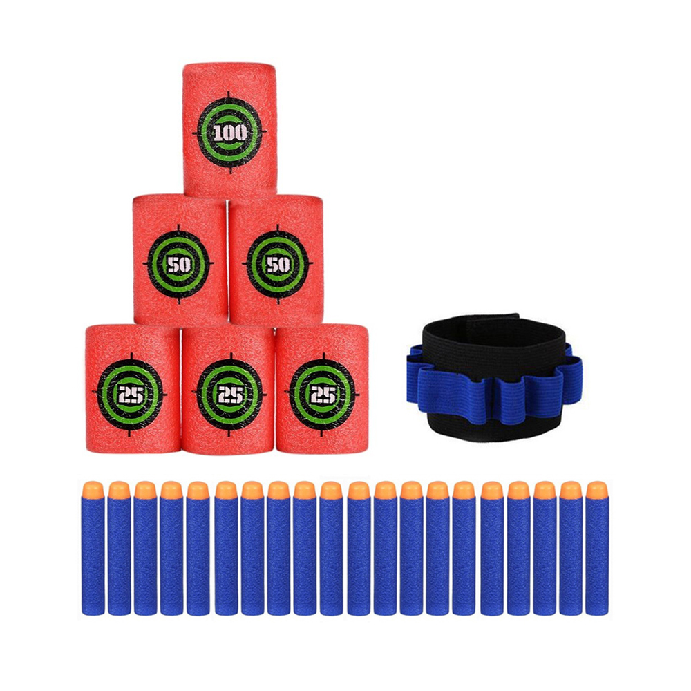 20 STRZAŁEK + OPASKA + CELE DO NERF