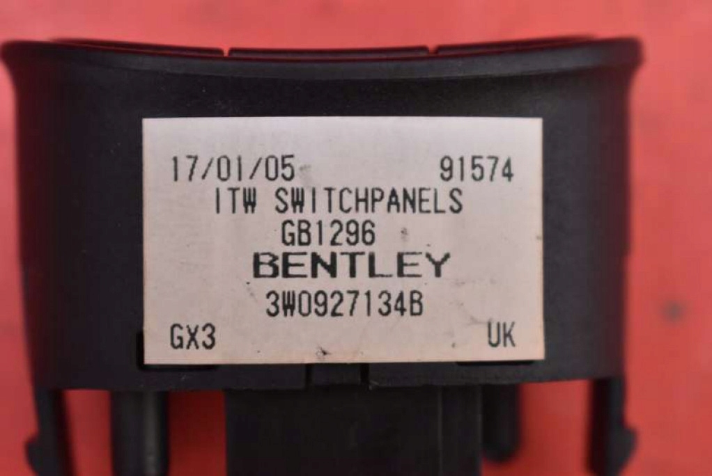 PANEL interruttore ESP PDC TRIP 3W0927134B BENTLEY CONTINENTAL 1 e GT 03-12