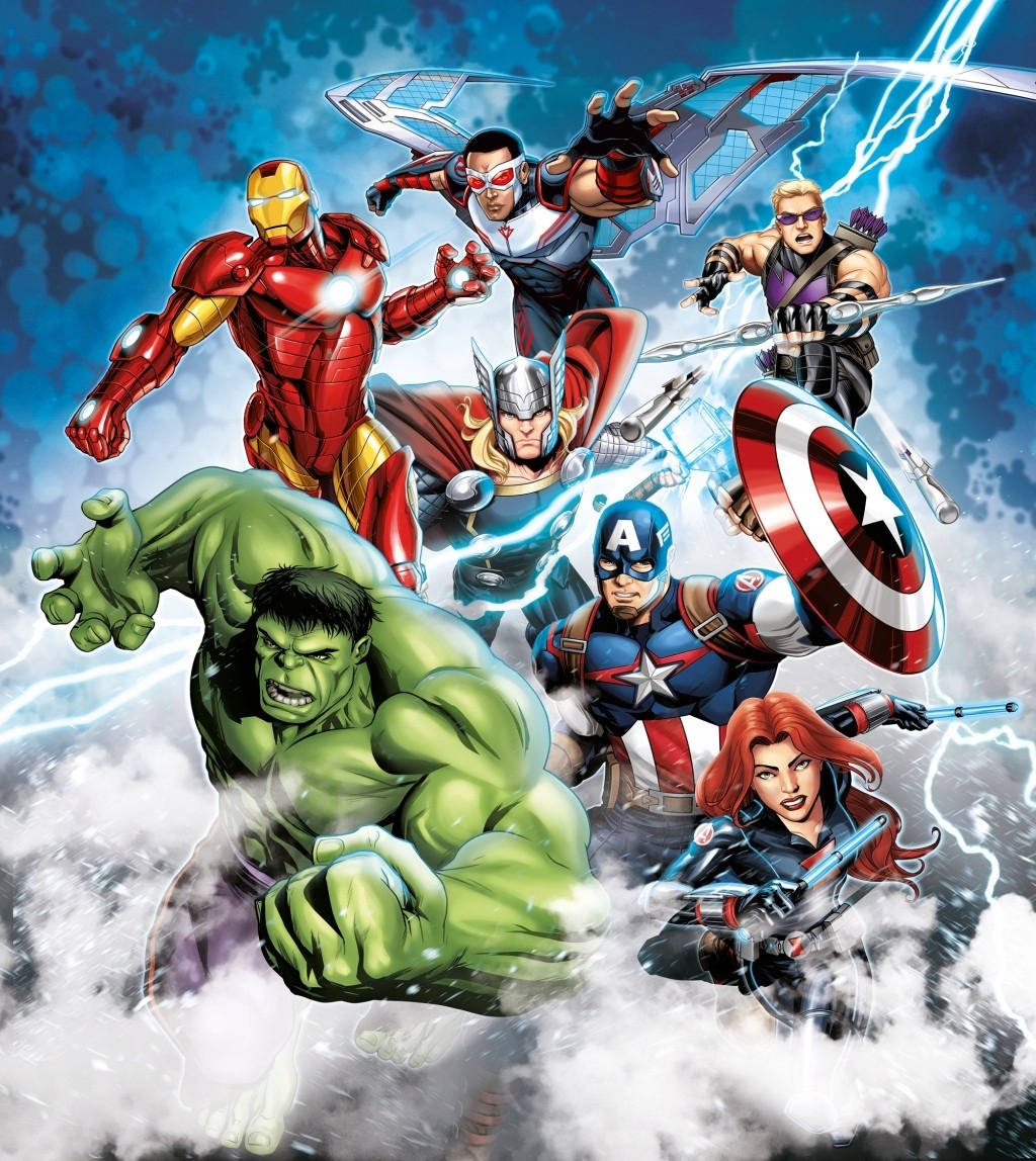 Fototapeta Avengers 180x202cm Marvel tapeta włókn