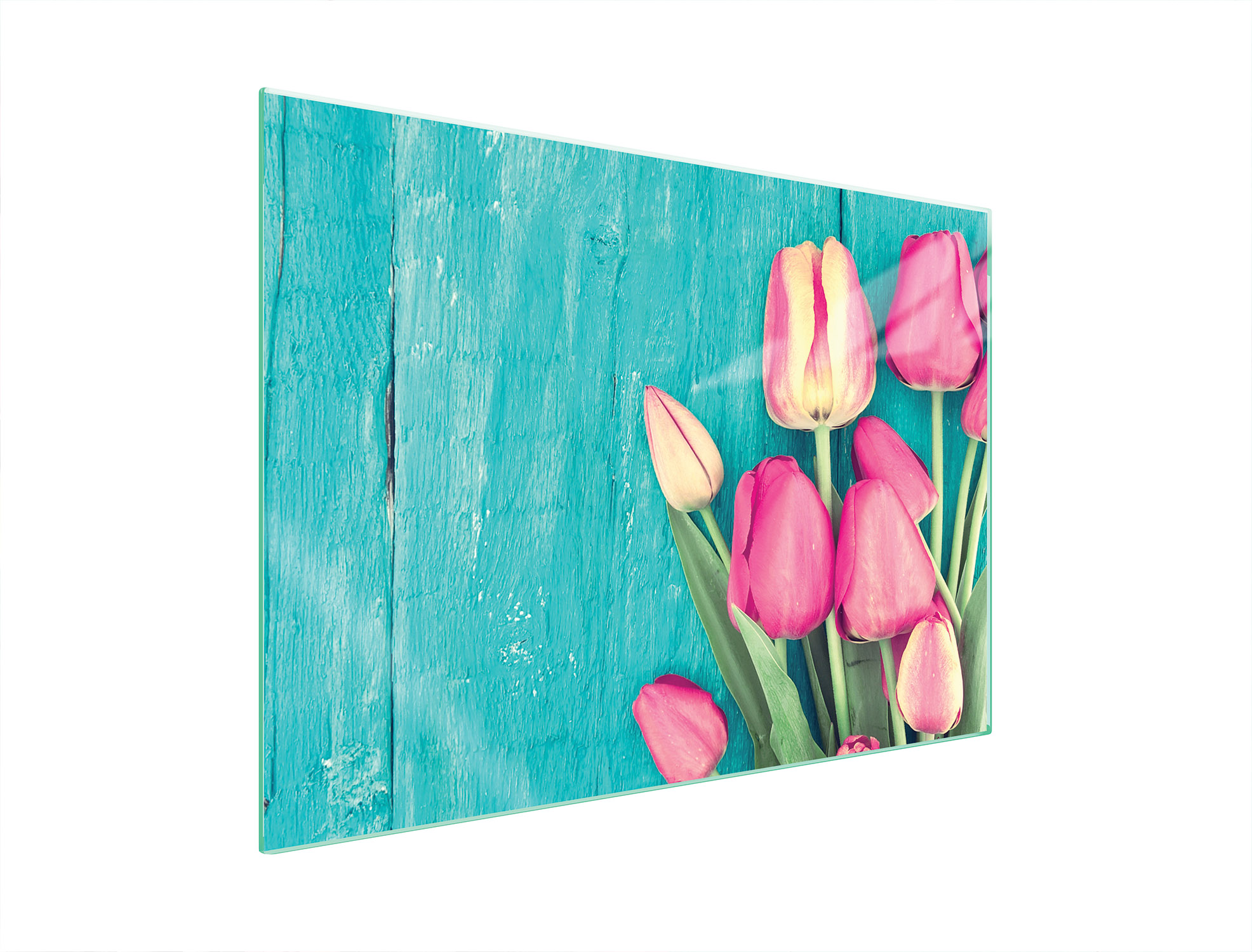 Ochranná Skleněná Deska Na Sporák 70x52 Tulipány Tvrzené Sklo