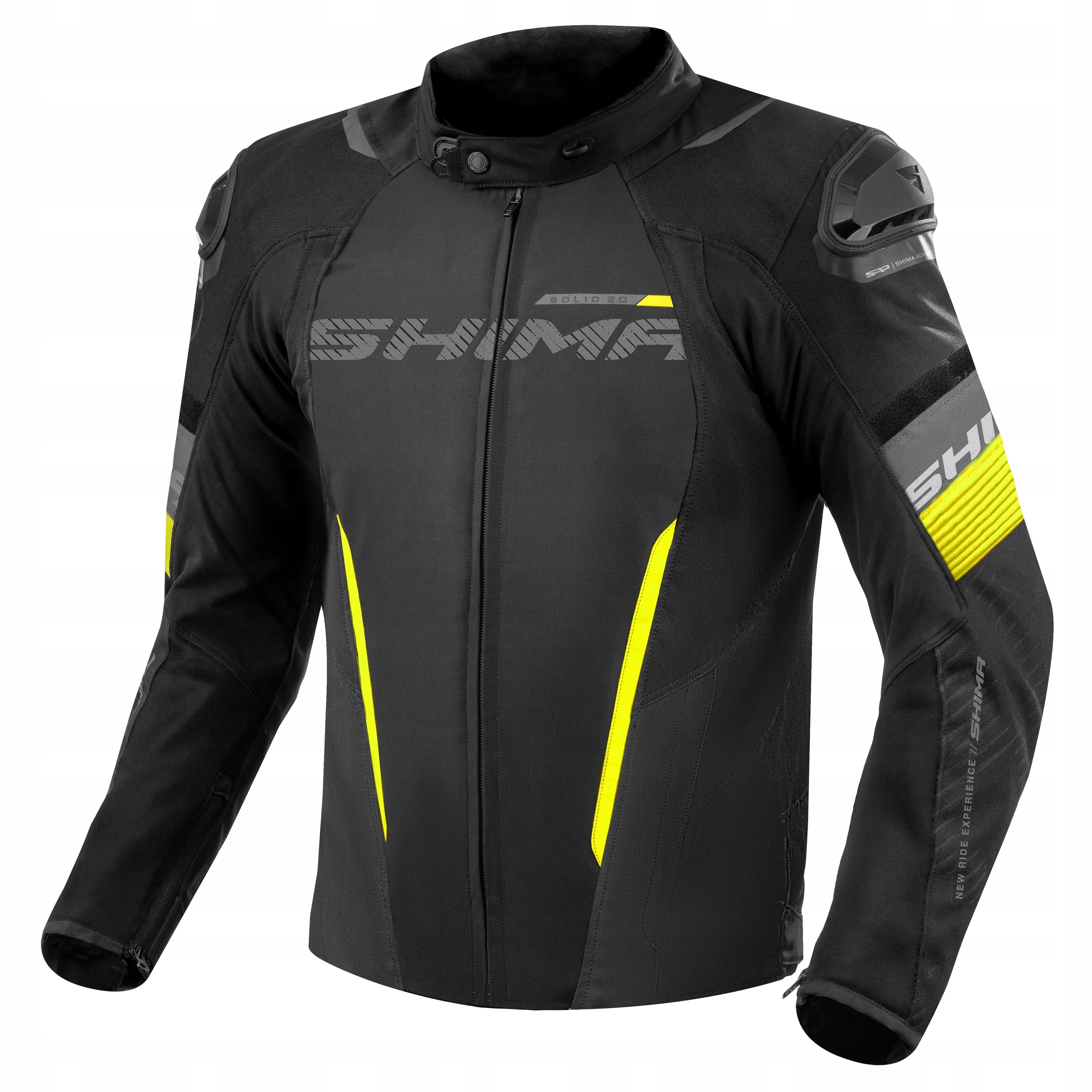 Pánska Textilná Motocyklová Bunda Shima Solid 2.0 Fluo