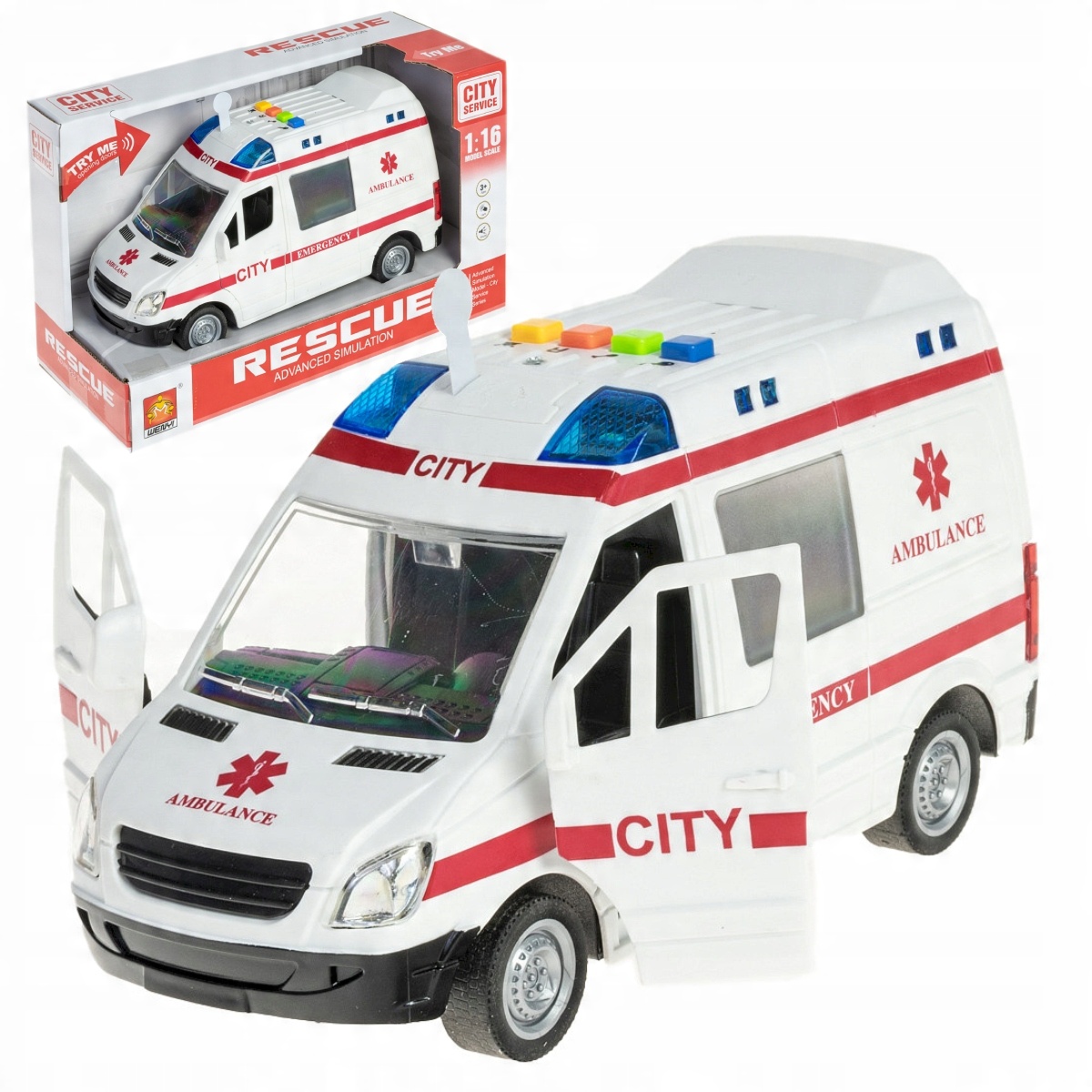 

LT139 Ambulans Karetka Pogotowie Autko Dla Dzieci