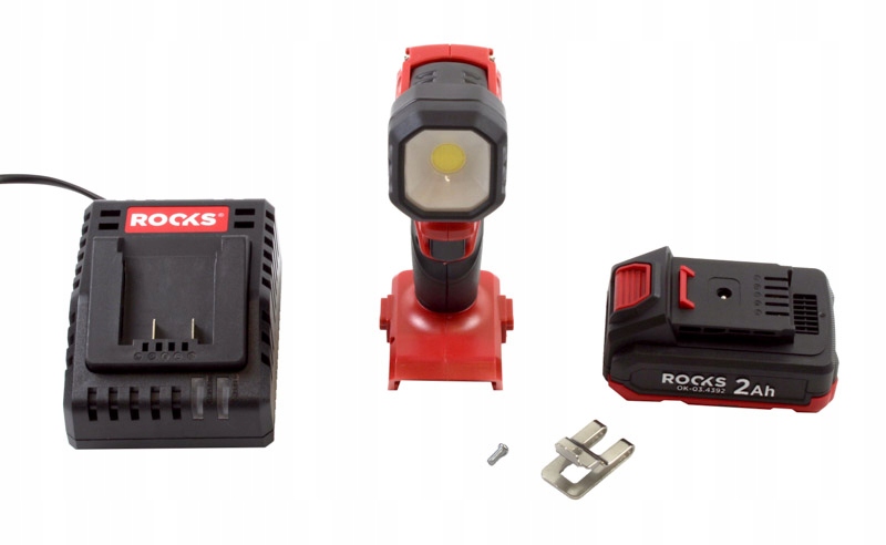 20 V Aq-one Led Pracovná Lampa 1000 Lum, Sada S Akumulátorom 2 Ah OK-03.4405