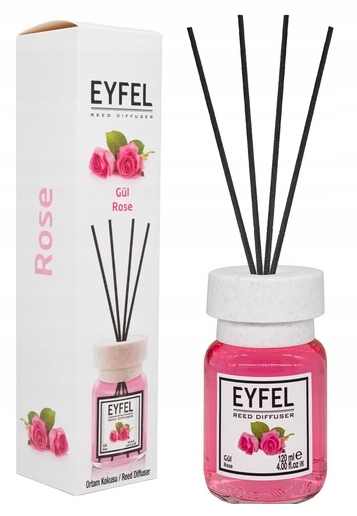 RÓŻA EYFEL SZKLANY DYFUZOR Z PATYCZKAMI 120 ML PIĘKNY ZAPACH EAN (GTIN) 8681301012200