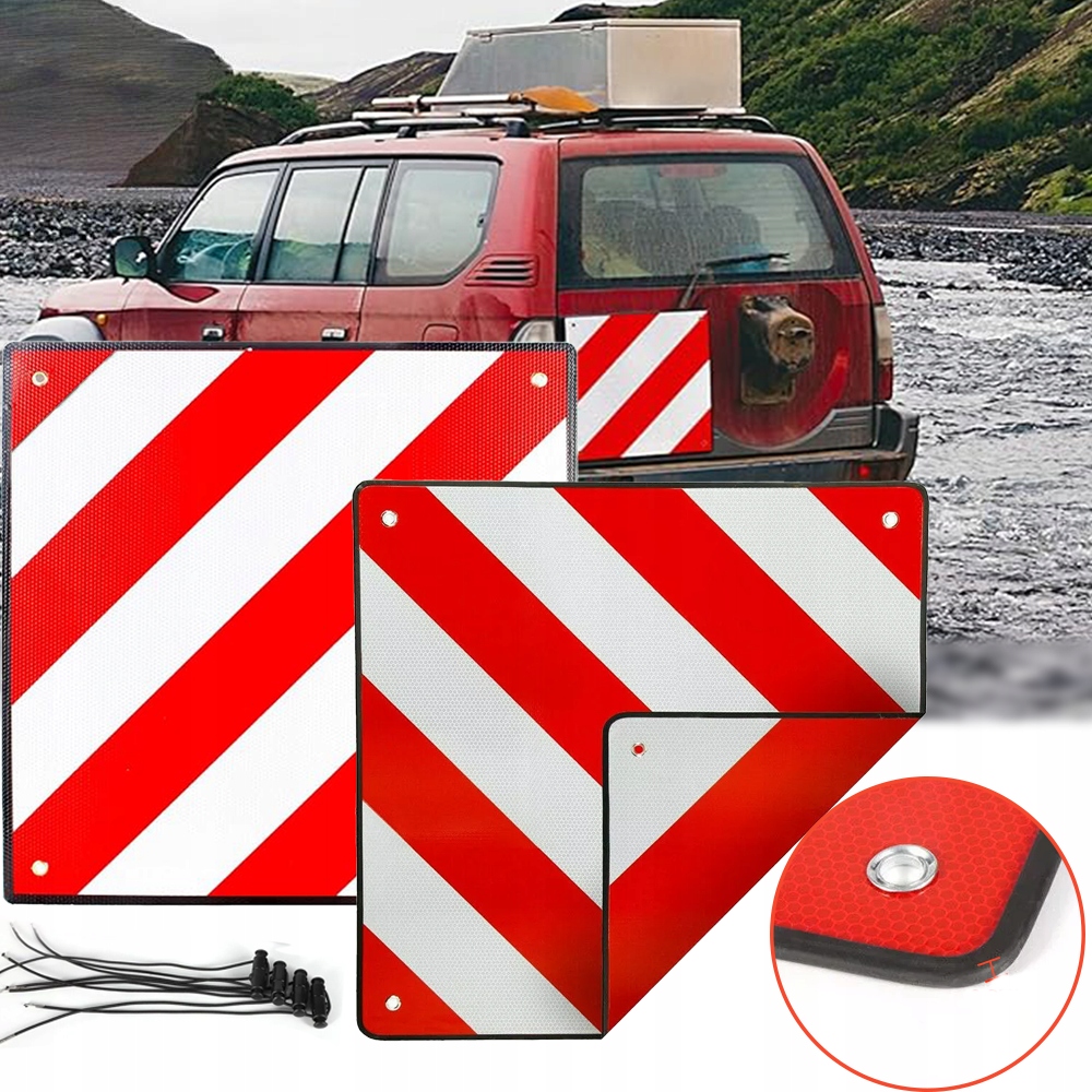 50x50 cm Výstražná tabule na nosič zavazadel Itálie Španělsko obytný vůz