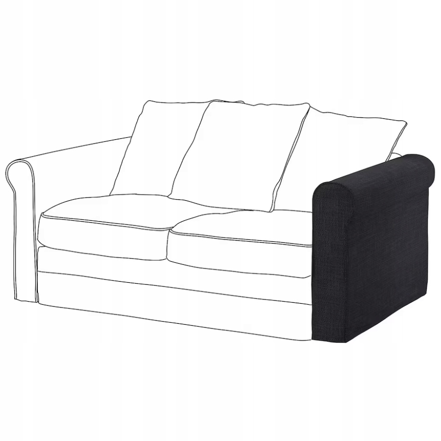 Ikea Gronlid Pokrytie lakťovej opierky, Hillared antracit