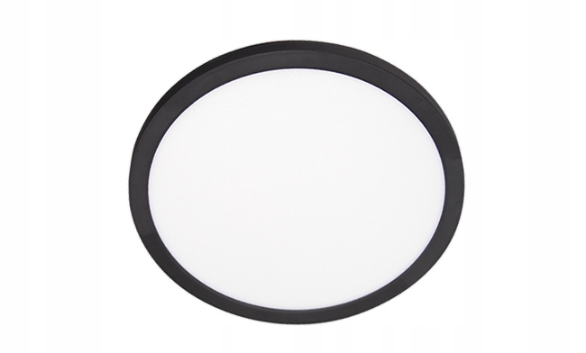 Reflektor natynkowo podtynkowy Led 8w1 moc 12/18/24W barwa 3/4/6000K czarny