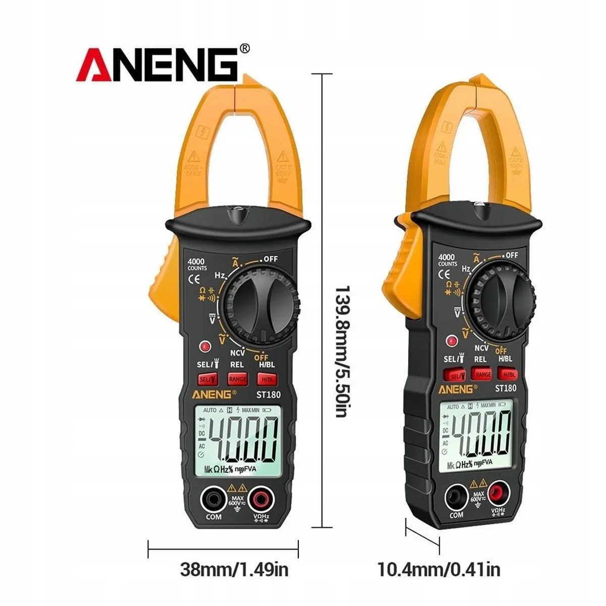 Multimetr cyfrowy cęgowy 4000 zł St180 Model st180