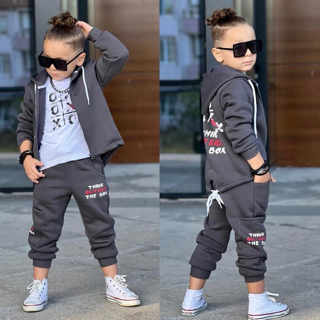 Komplet dres chłopięcy 3 częściowy ocieplany r. 110 Marka Inna marka