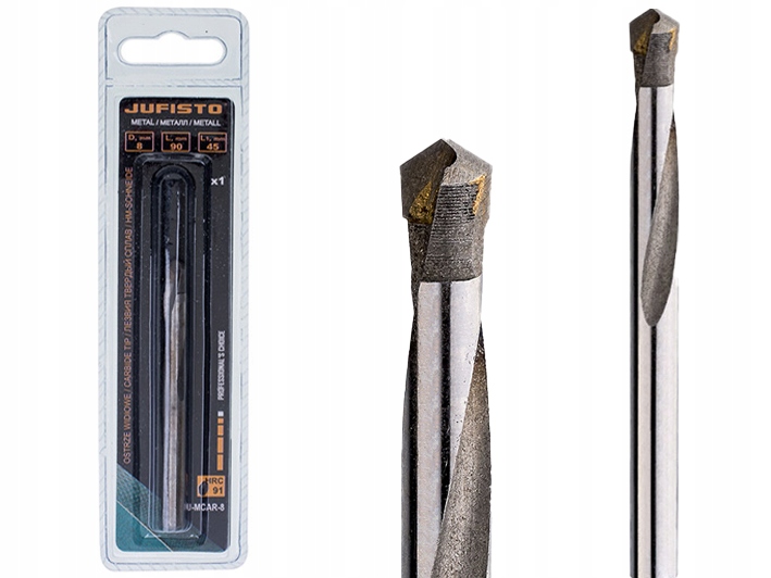 

Wiertło Metalu 8.0 mm Węglik Spiekany Twarda Stal