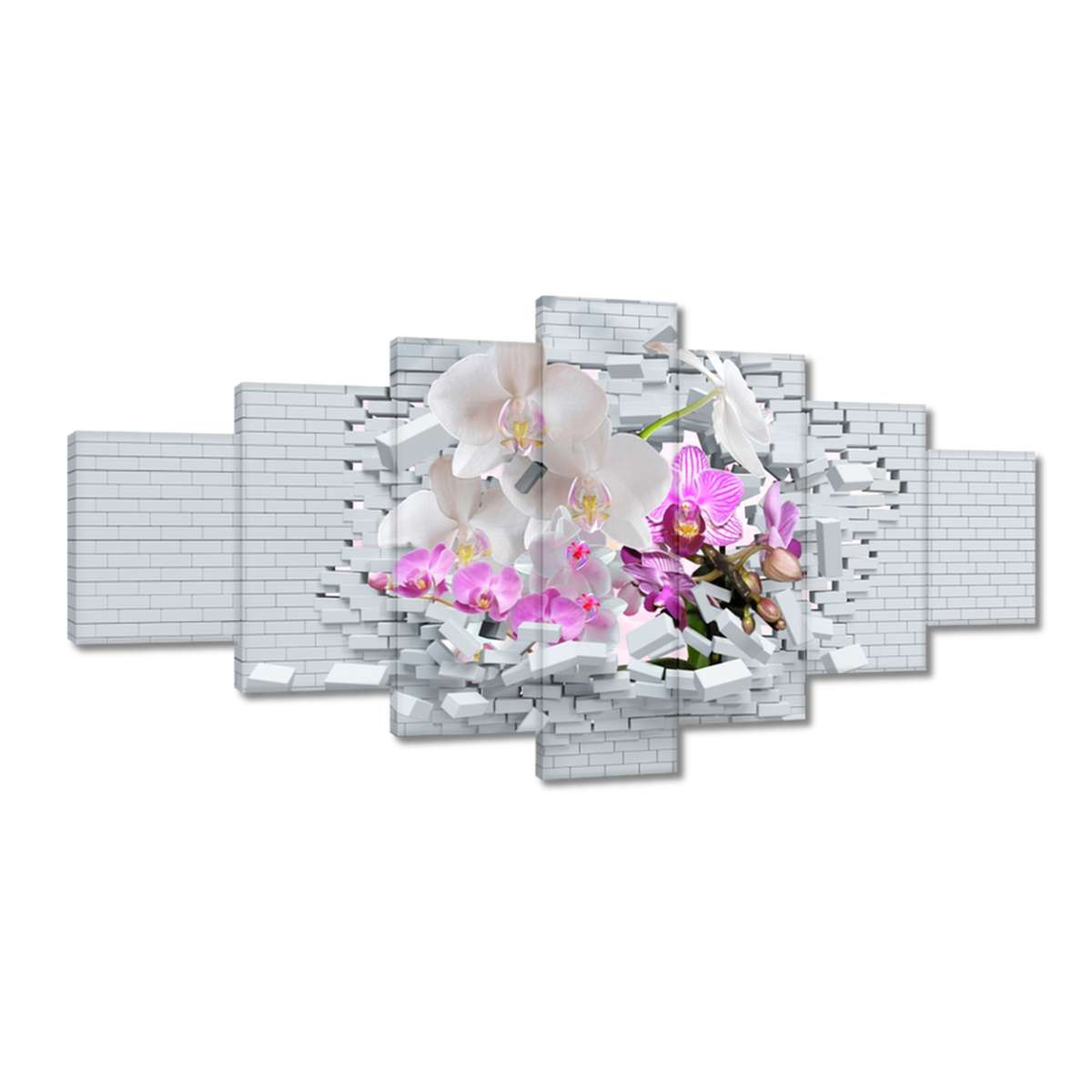Obrazy 210x100 Orchidej ve zdi