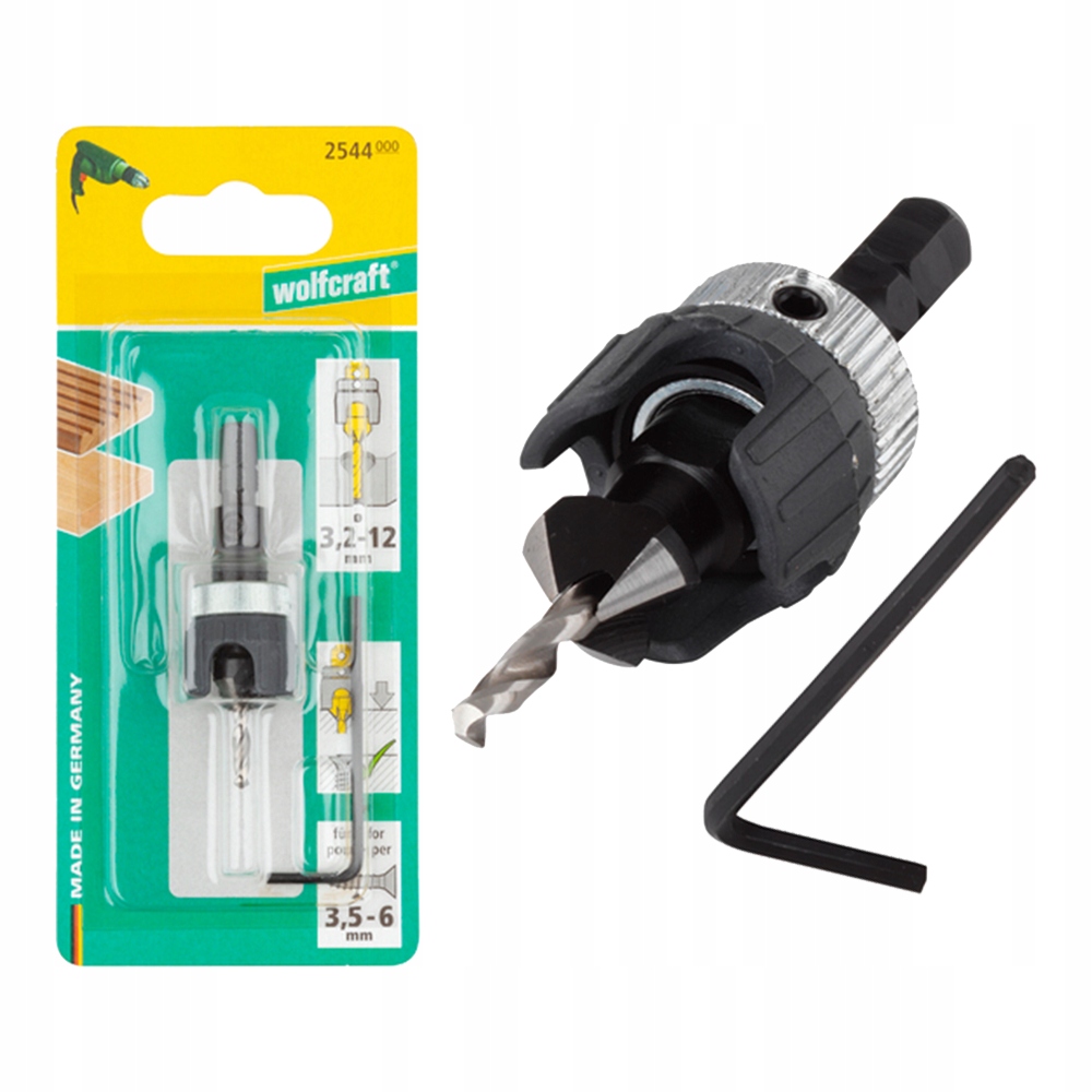 NAWIERTAK fi 3,2 - 12 MM DO DREWNA WOLFCRAFT