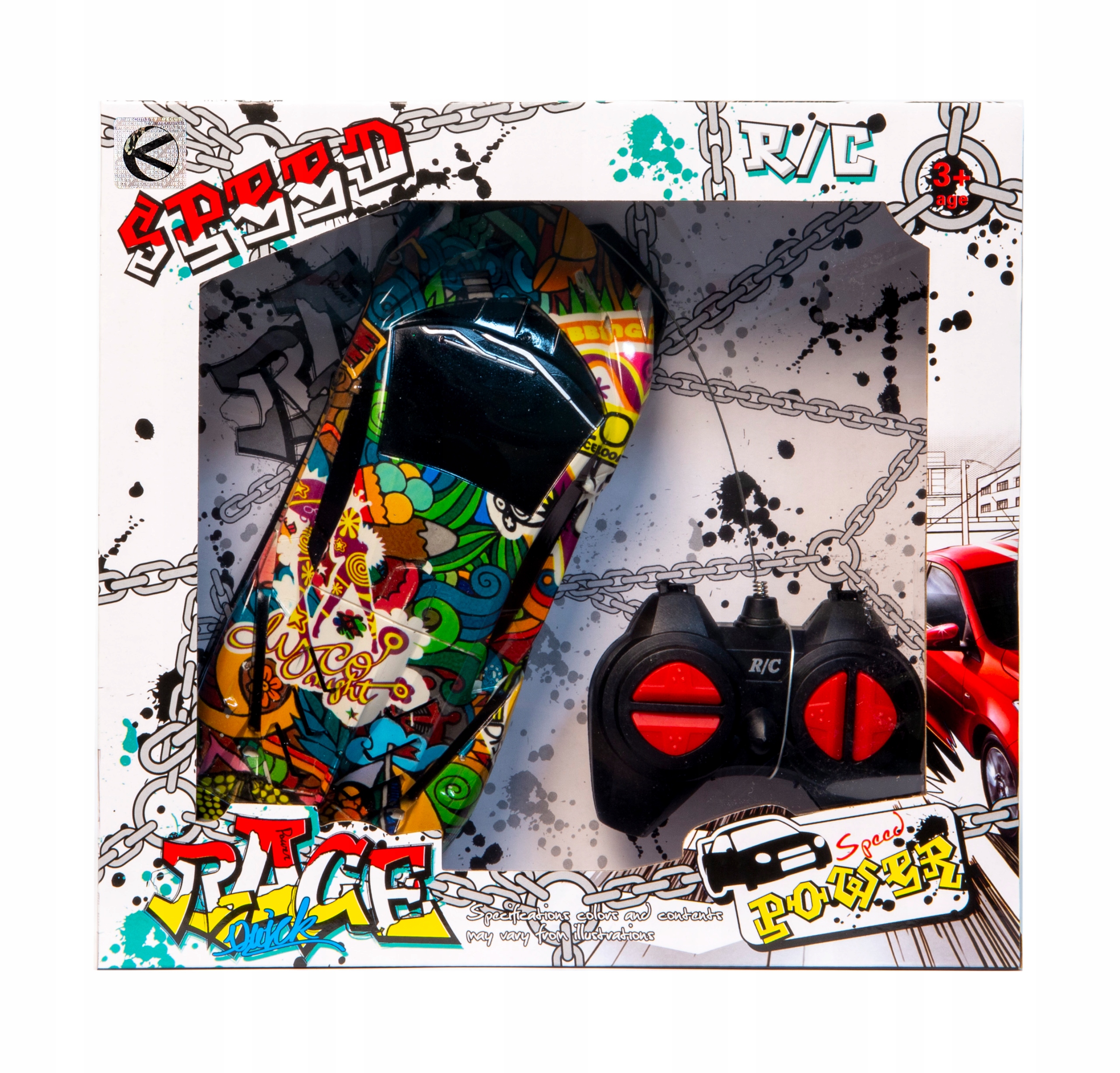 

Samochód sportowy zdalnie sterowany R/c graffiti