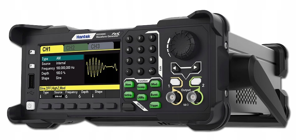 HDG3103C generator funkcyjny 100MHz trzykanałowy