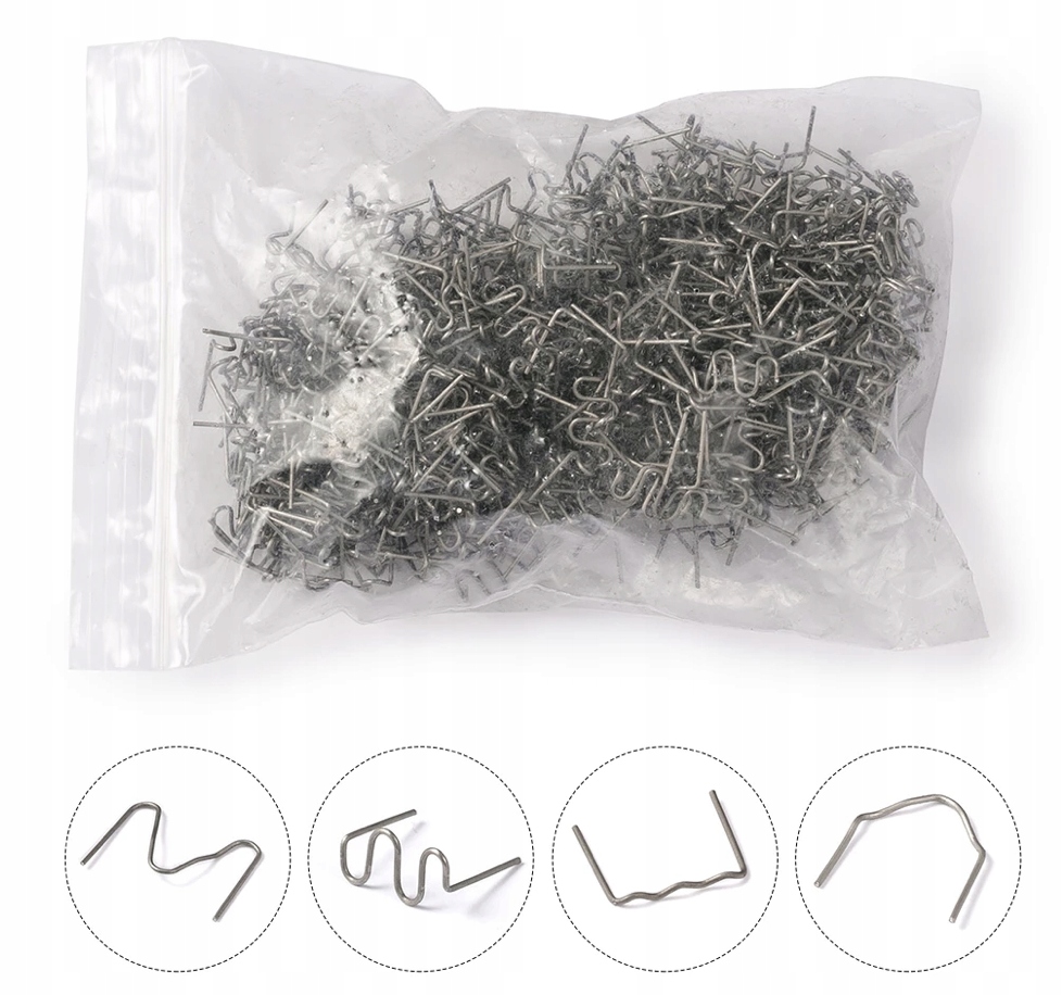 

Zszywki do Zgrzewarki Plastiku 200 szt. 0.6/0.8mm