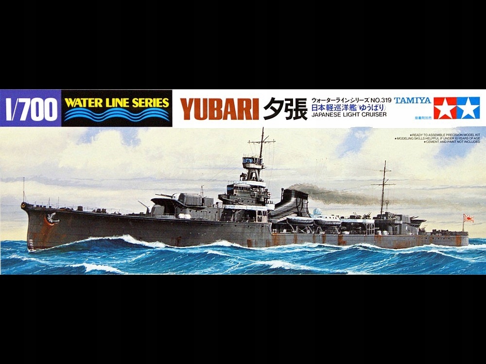 Tamiya 31319 1/700 japonský lehký křižník Yubari