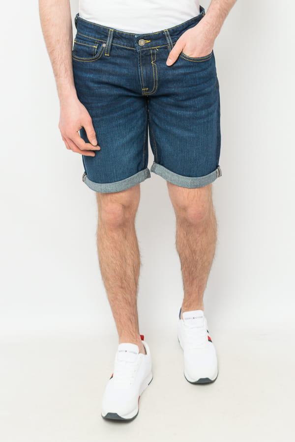 Pánské Džínové Šortky Guess M3GD01 D4Z81 Tmavě Modré Kalhoty: 38