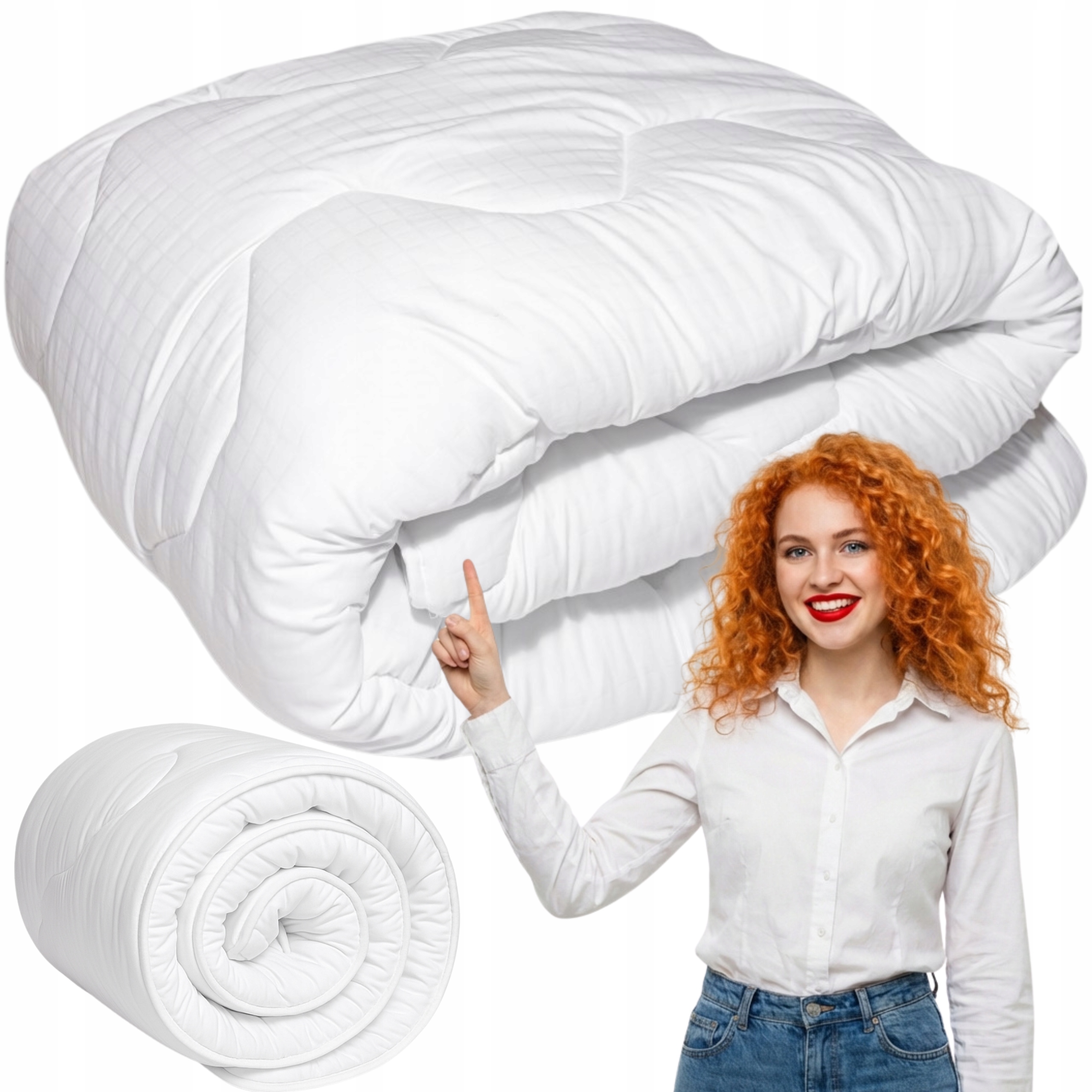 Antialergická Přikrývka140 x 200 cm Měkká, pružná, příjemná, celoroční, 400 g Pl