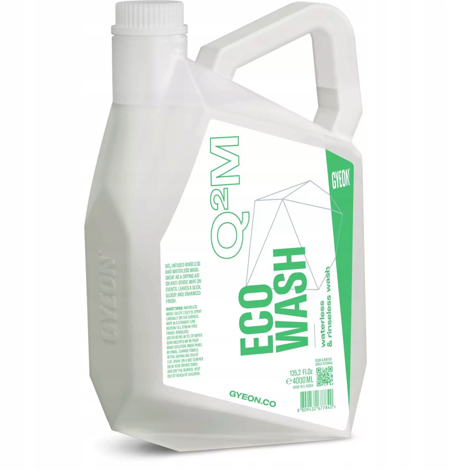 Gyeon Q²M ECOWash 4L - szampon do mycia bez spłukiwania