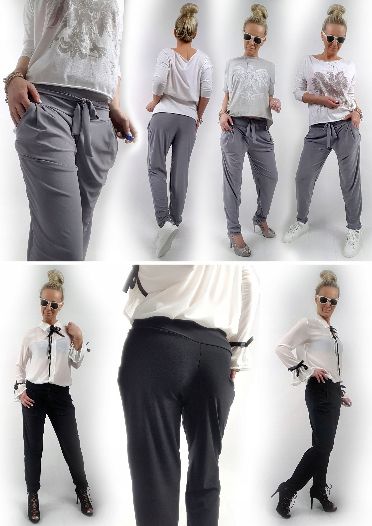 SPODNIE HAREMKI CYGARETKI BRYCZESY ALLADYNKI BAGGY Płeć kobieta