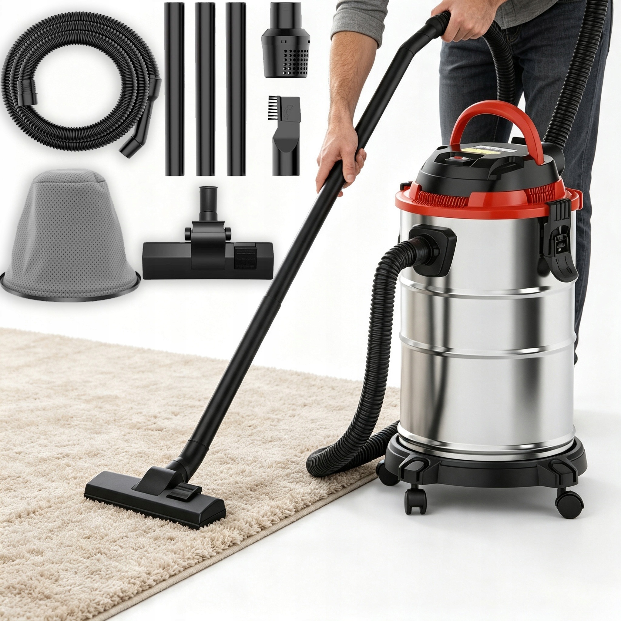 Vysavač Na Krb A Popel Sazí Průmyslový Žáruvzdorný 20L 1100W