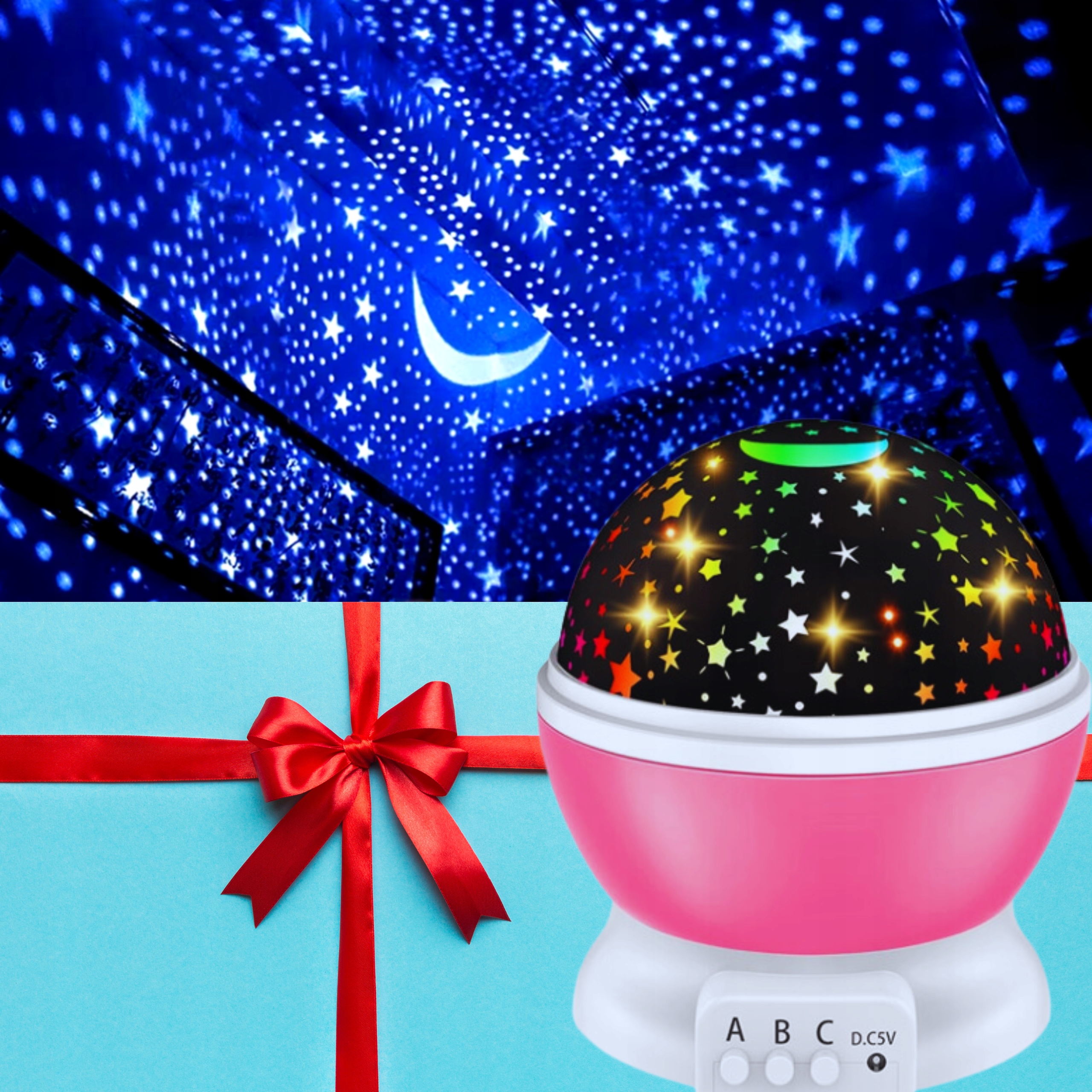 NAKTINĖS ŠVIESOS PROJEKTORIUS DANGUS ŽVAIGŽDĖS SUKAMOSIOS LEMPOS PROJEKTORIUS VAIKAMS LED SVORIS (su pakuote) 1 kg