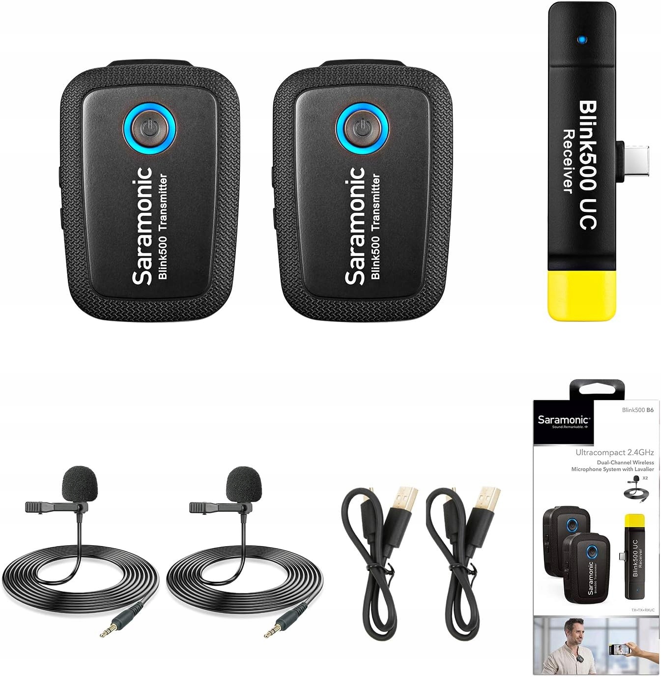 Bezdrôtový Mikrofónový Systém Pre Telefón Saramonic B6 2,4GHZ Plug&play