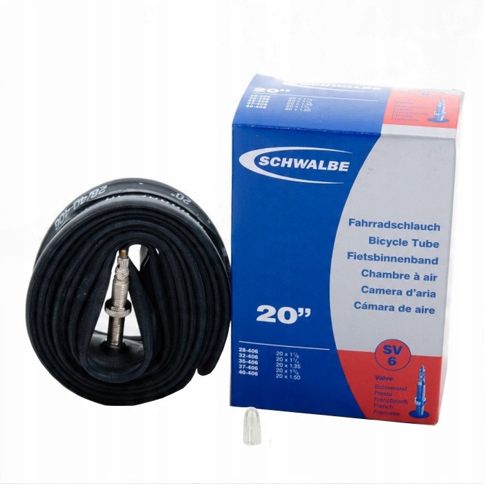

Dętka Schwalbe 20x0.9-1.5 Sv 6A Presta 40mm