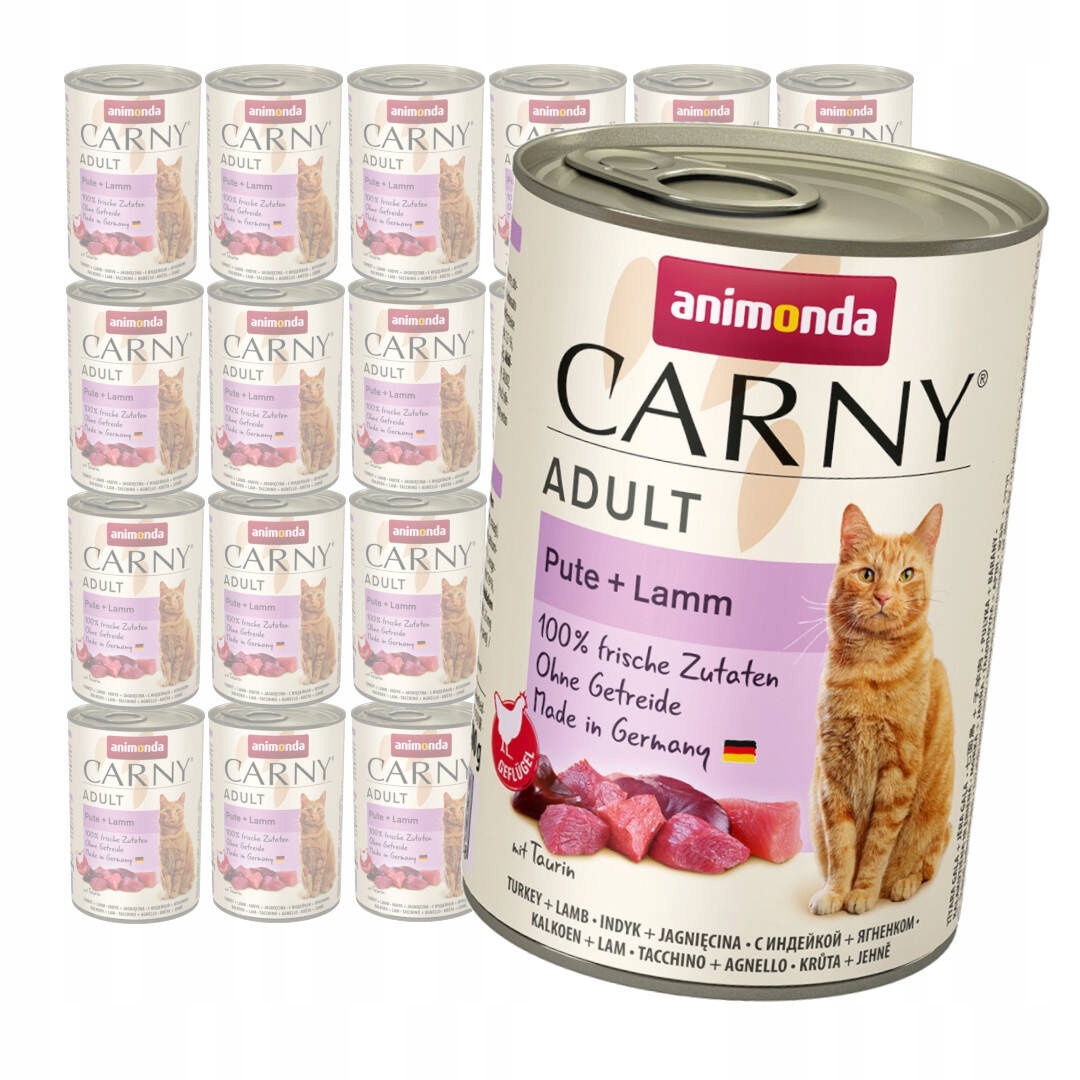 Levně Animonda Carny Adult 24x400g Mokré Krmivo Pro Kočky s krůtím a jehněčím masem
