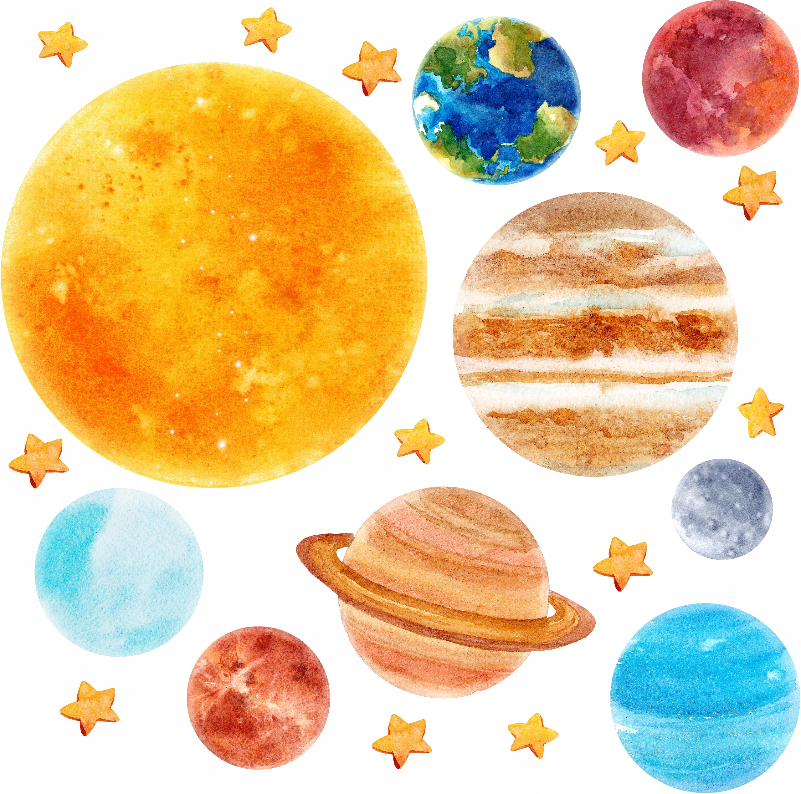 Naklejki na ścianę dla dzieci PLANETY KOSMOS MARS