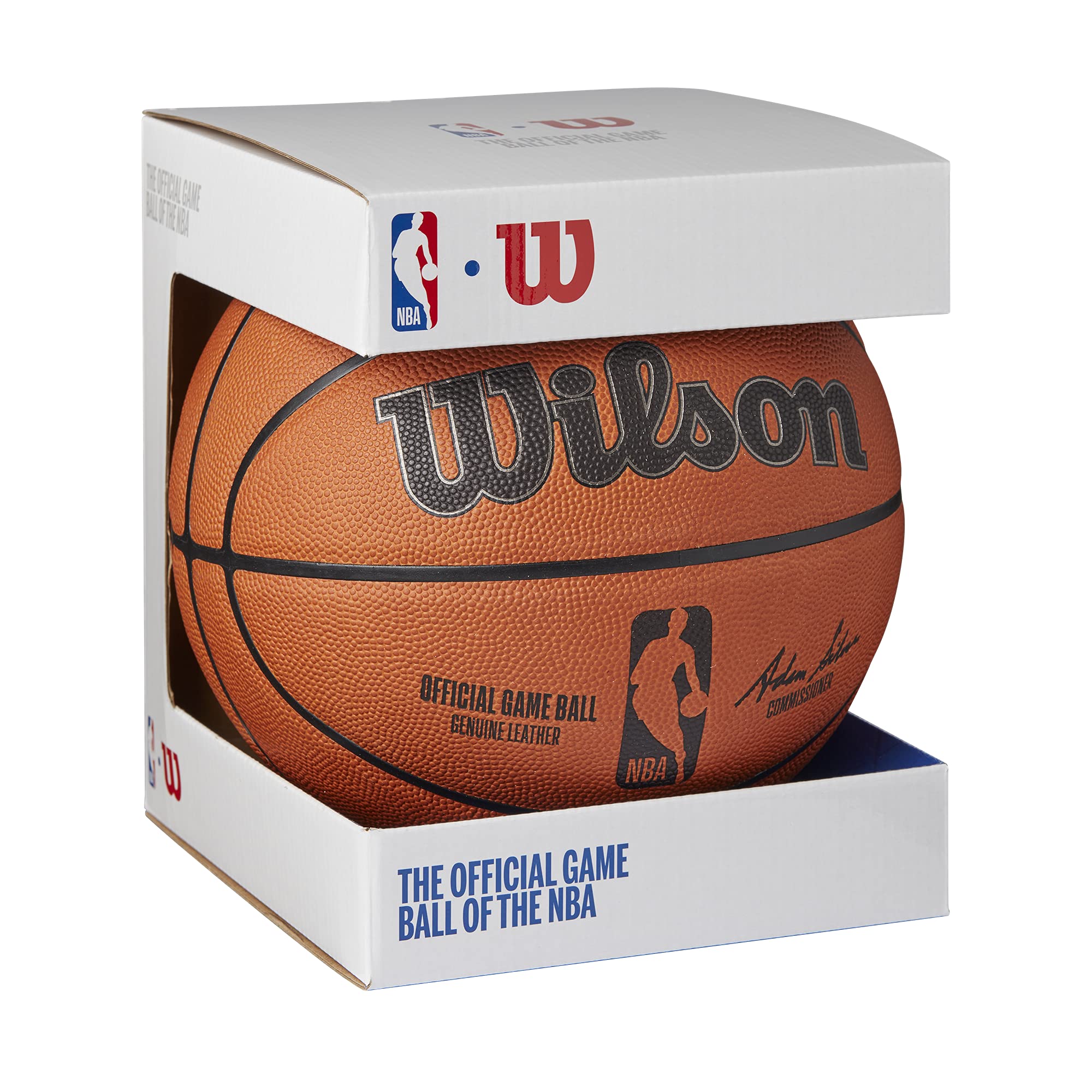 Wilson Nba Official Game Ball, Indoor, skórzane, Rozmiar 7