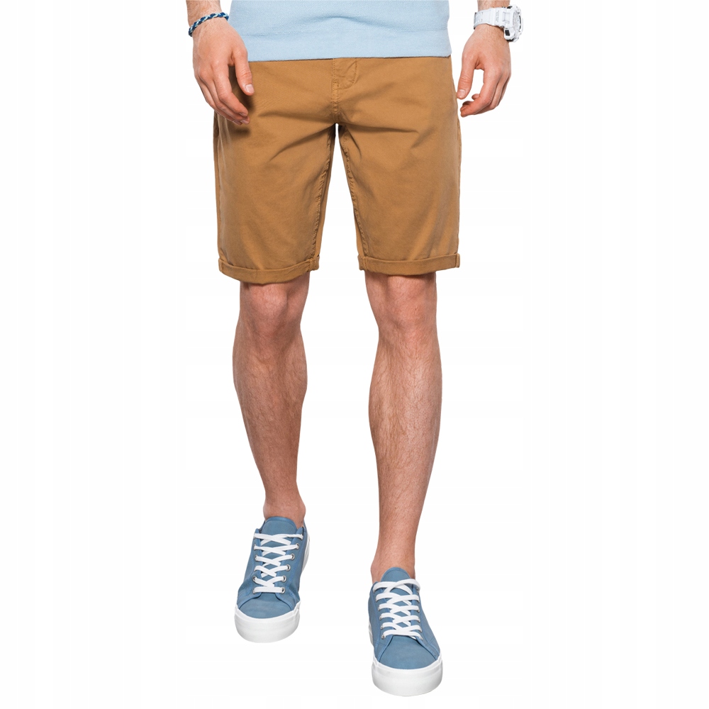 

Krótkie spodenki męskie casual W303 camel M