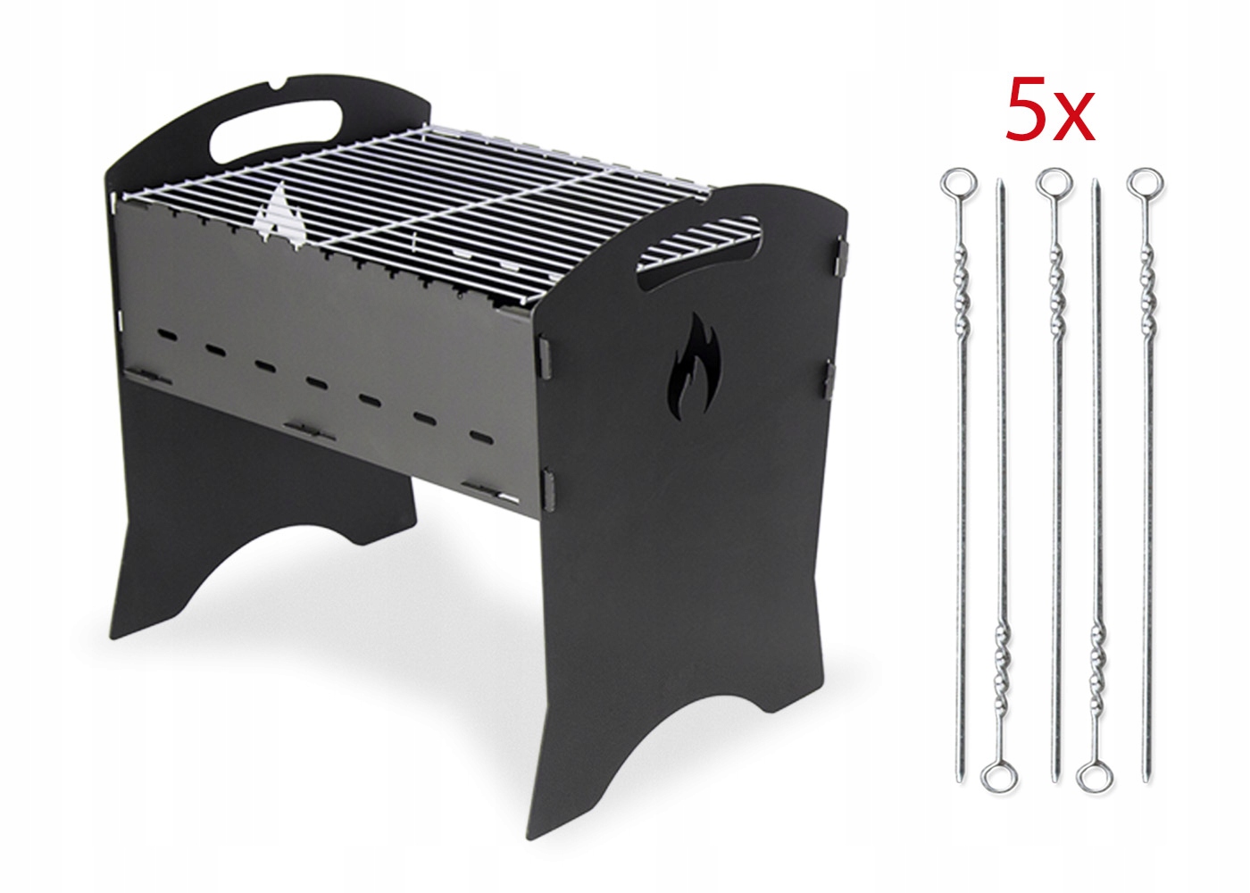 Grill węglowy Z Rusztem Komin-expert 40 x 35 cm Solidny Polski