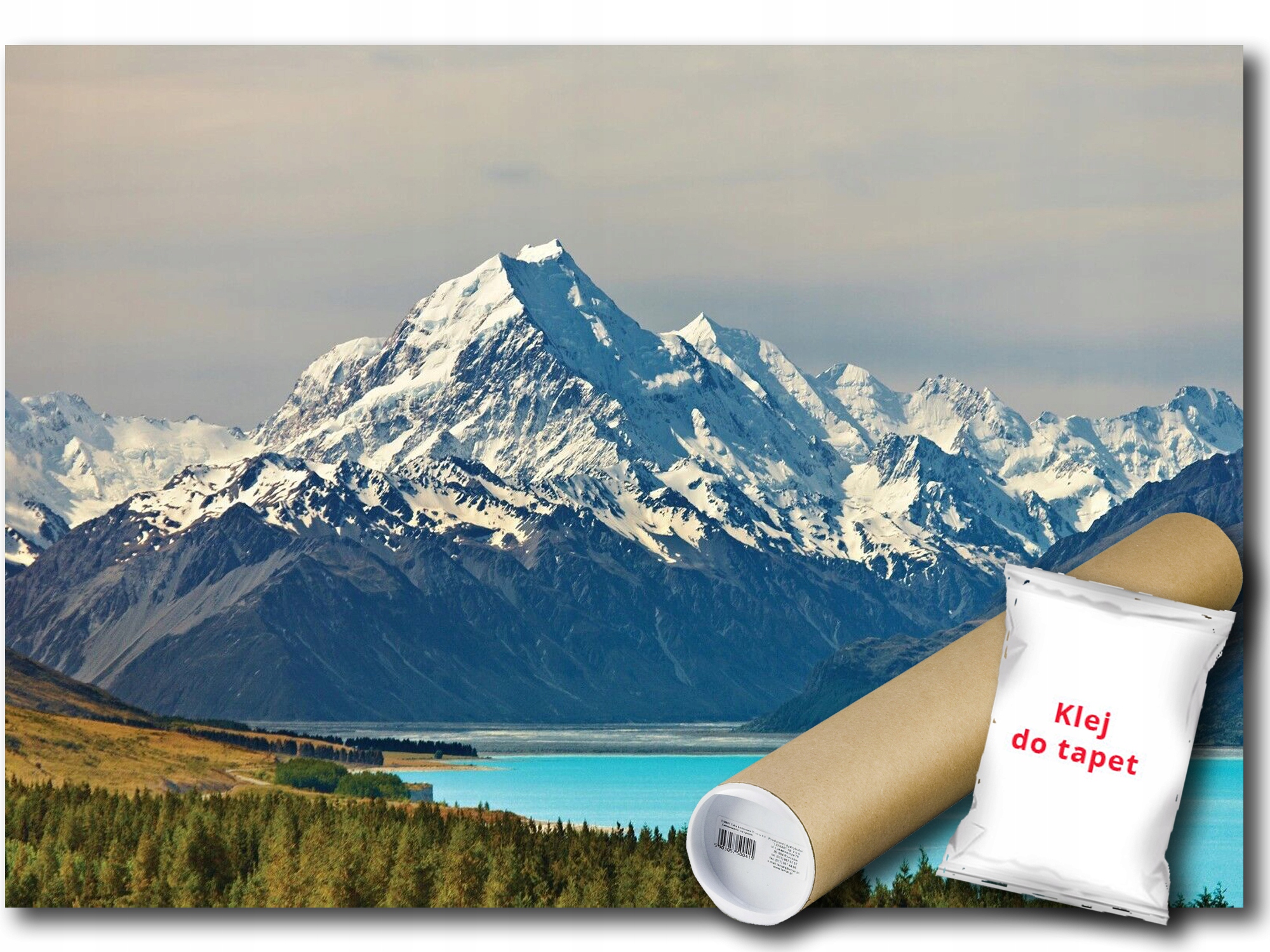 Vinylová Fototapeta Hory Jezero Pohled 254x184