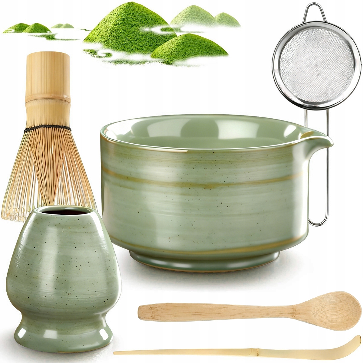 Sada Na Čaj Matcha, Sada Metel Matcha S Metličkou Na Matchu 6V1