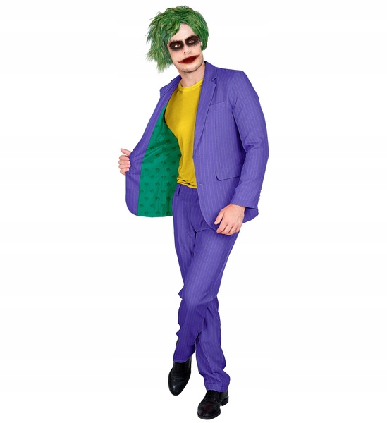 Fialový Párty Oblek Joker Kostým Pánský Halloween M