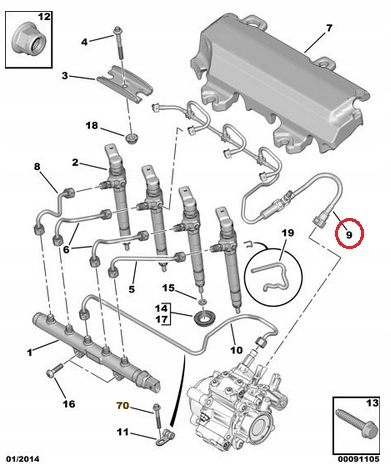 PRZELEW WTRYSKOW FORD TRANSIT 2 2 TDCi 2011 ORYG Engine Type Diesel