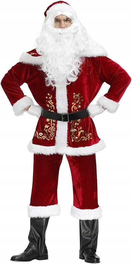 Kostým svatého Mikuláše XL Premium Deluxe 9el Kostým Santa Claus P26.1