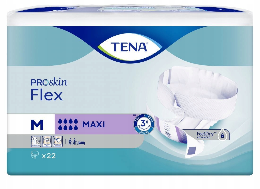 

Tena Flex Maxi pieluchomajtki z pasem mocującym M
