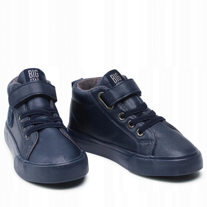 BIG STAR EE374003 granatowe trampki ocieplane na rzep jesień r. 34 Bohater brak