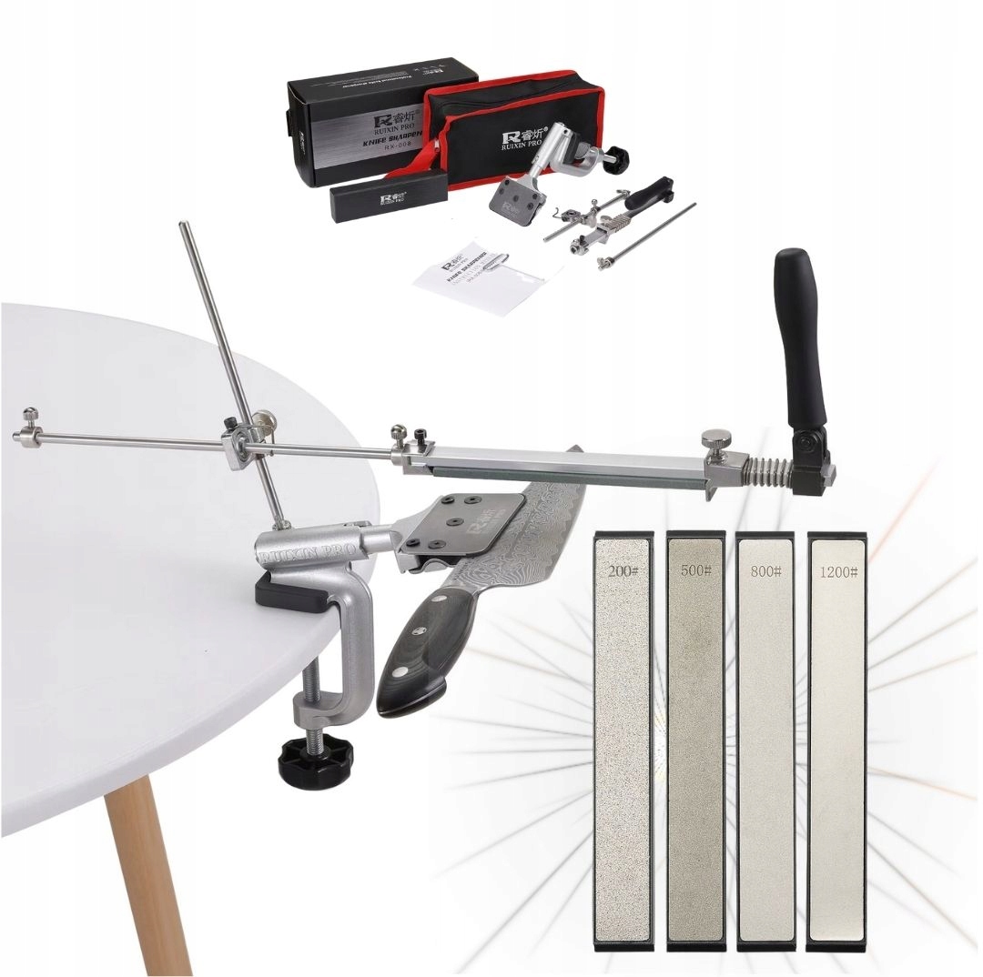 Profesjonalna Diamentowa Ostrzałka Do Noży Osełka Ruixin RX008D +4 Diamenty
