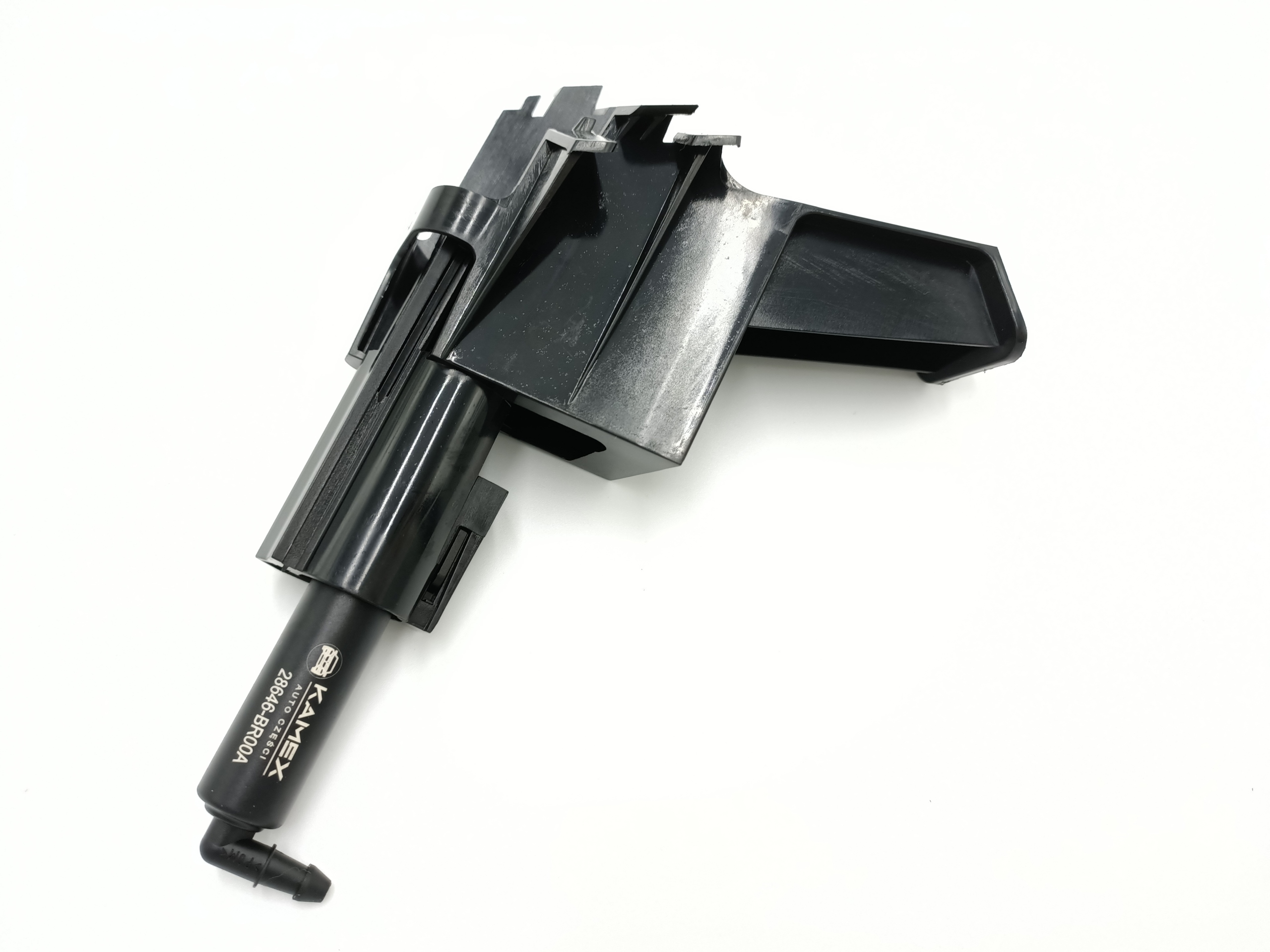 NOWY SPRYSKIWACZ LAMPY Z ZASLEPKA QASHQAI LEWY Part number 28646 BR00A