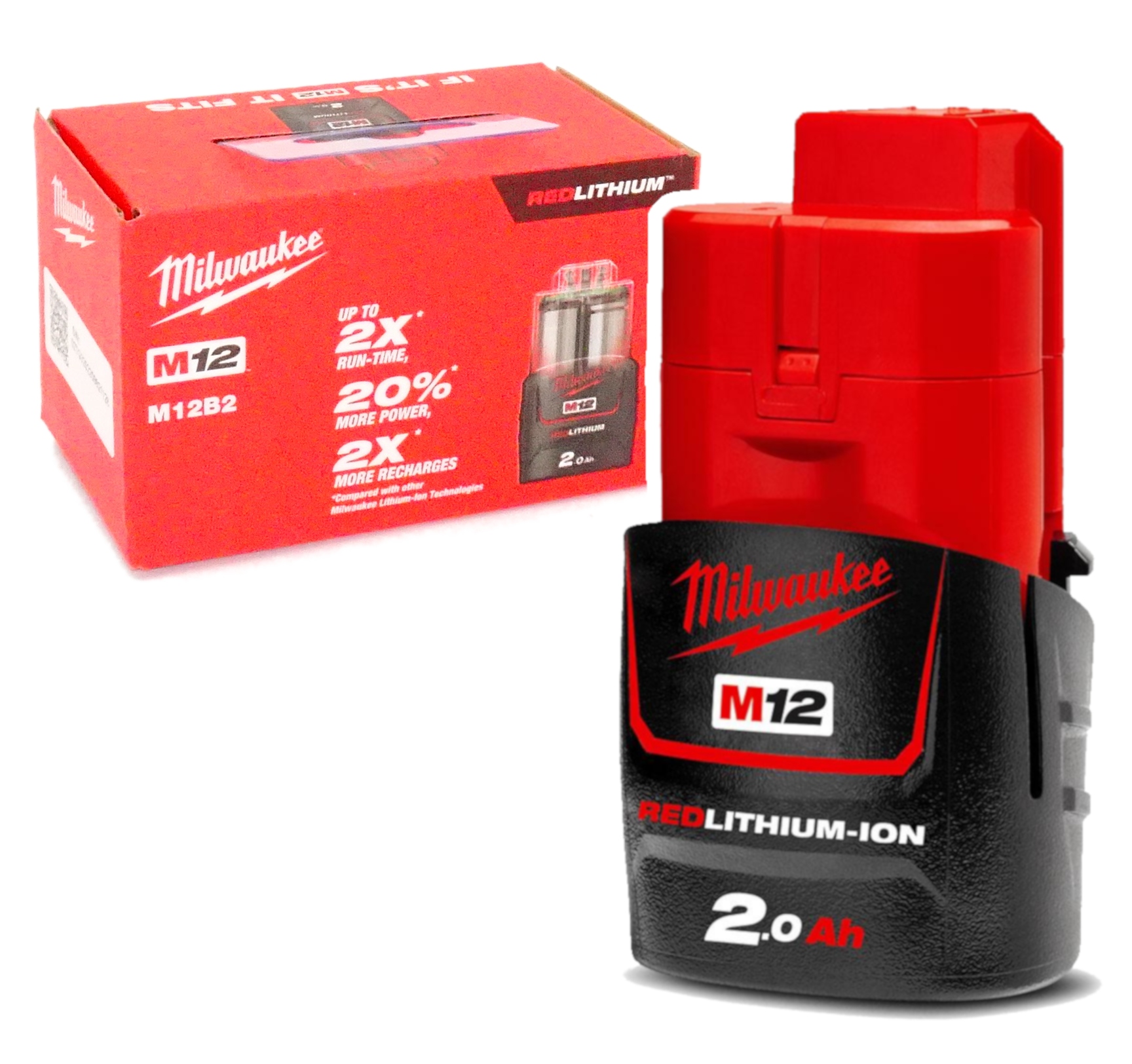 Akumulator Bateria 12,0 V 2Ah Litowo-jonowy M12B2 Milwaukee 4932430064 Oryg