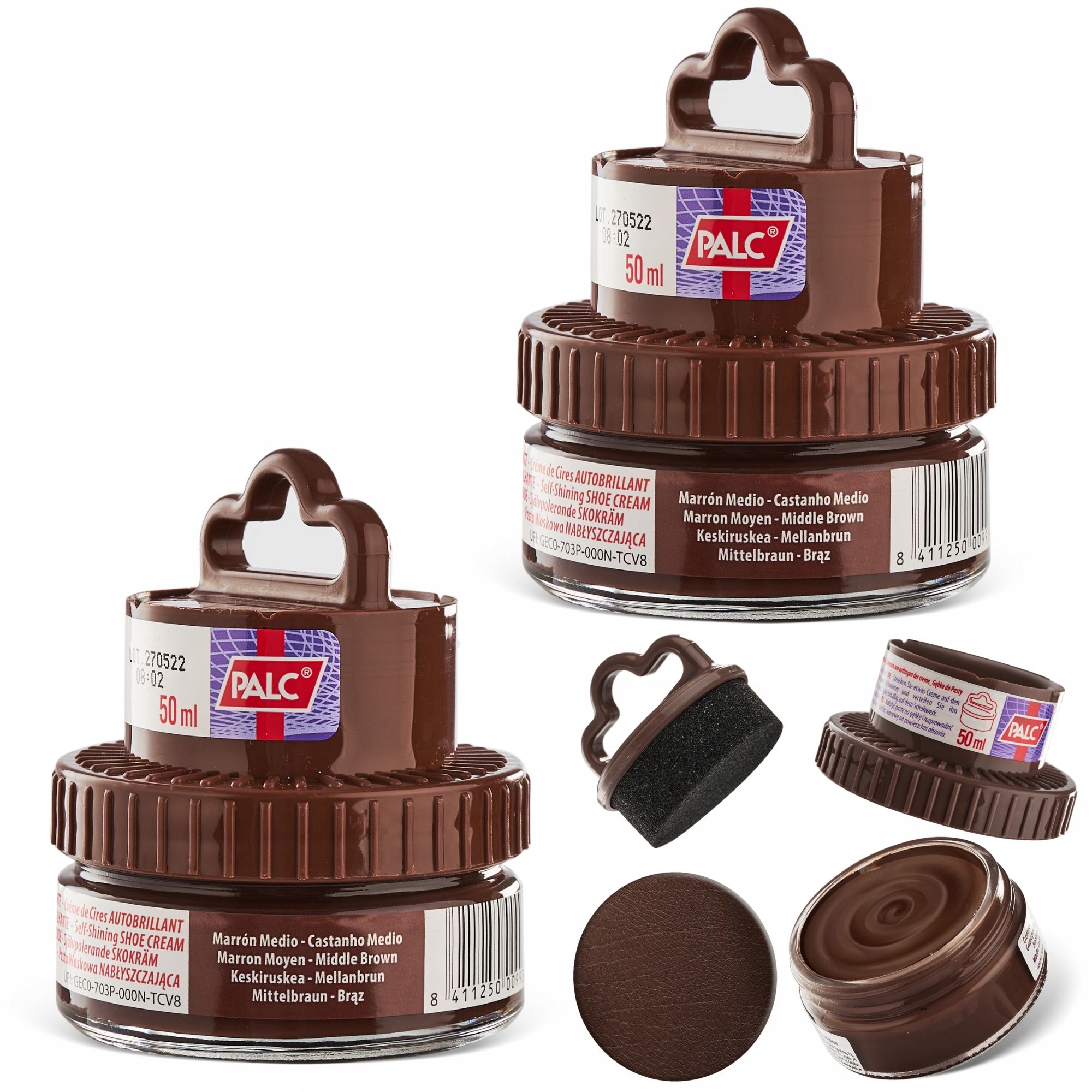 

2x Brązowy Krem do Obuwia Pasta Palc na Rysy 50 ml