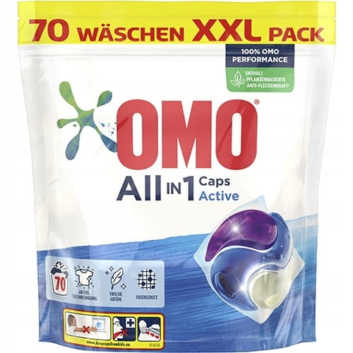 Levně Kapsle na praní Omo All in 1 Active 70p 1.8 kg