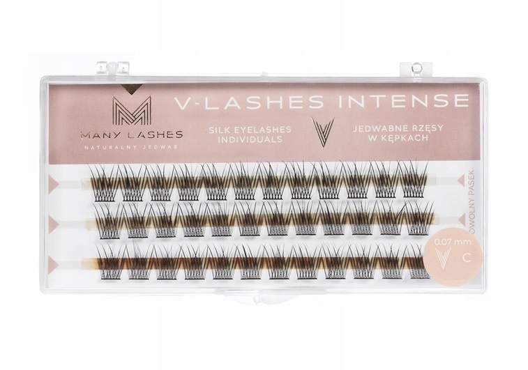 

ManyLashes V-lashes Intense rzęsy w kępkach C12mm